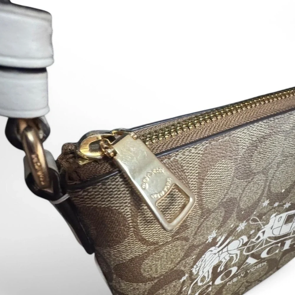 Coach Mini Rowan file bag signature canvas